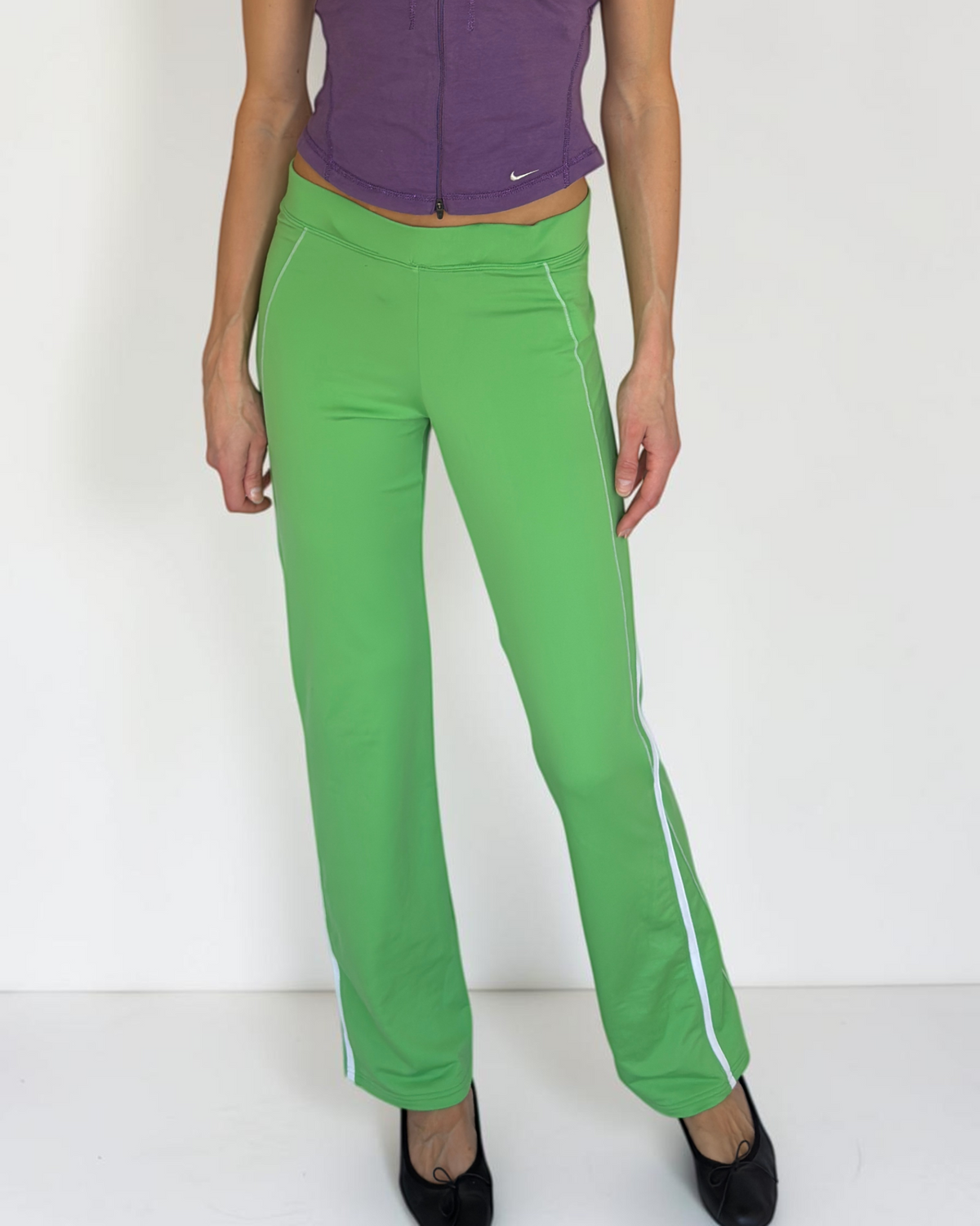 Nike Japan Green & White Stripe Leggings