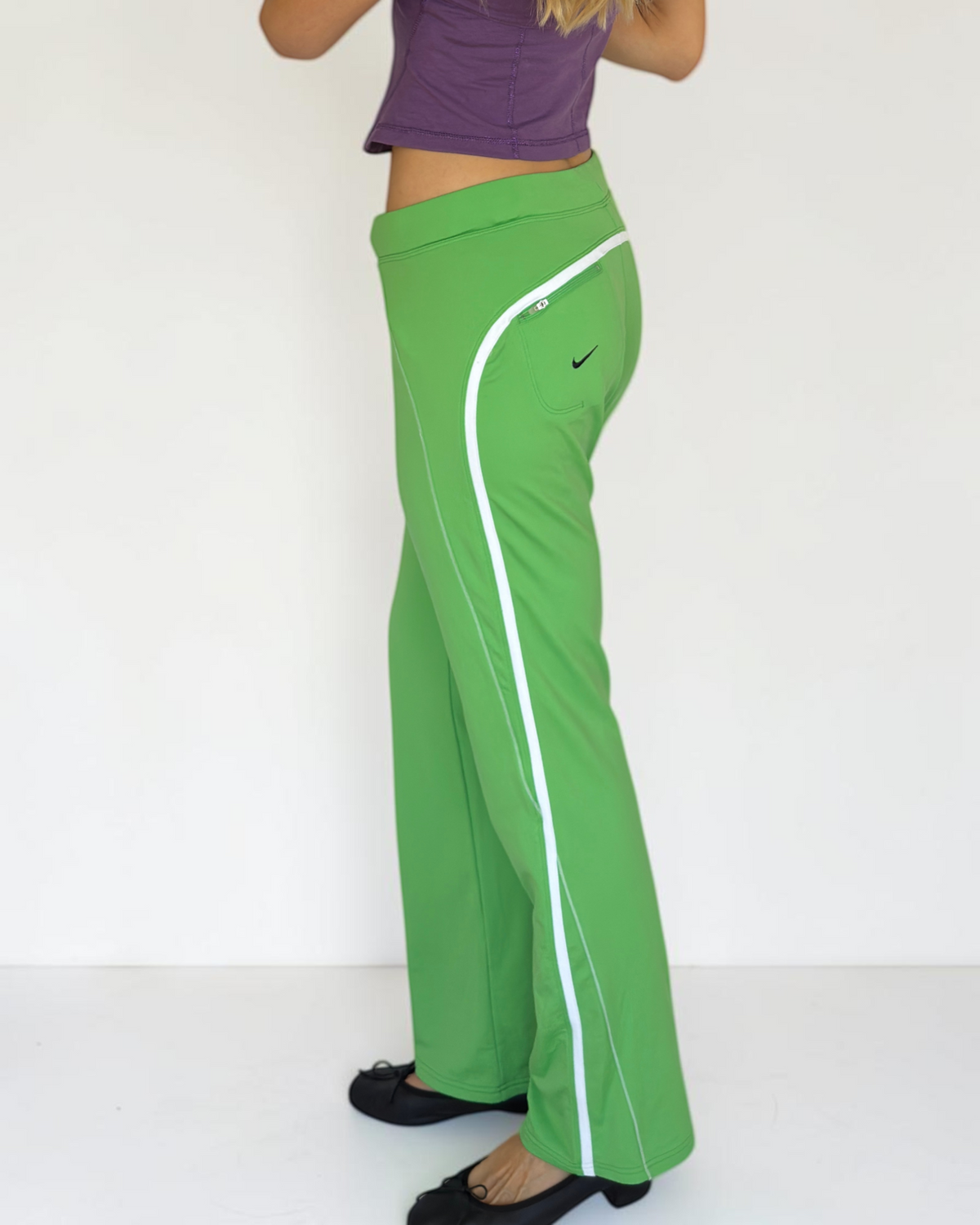Nike Japan Green & White Stripe Leggings
