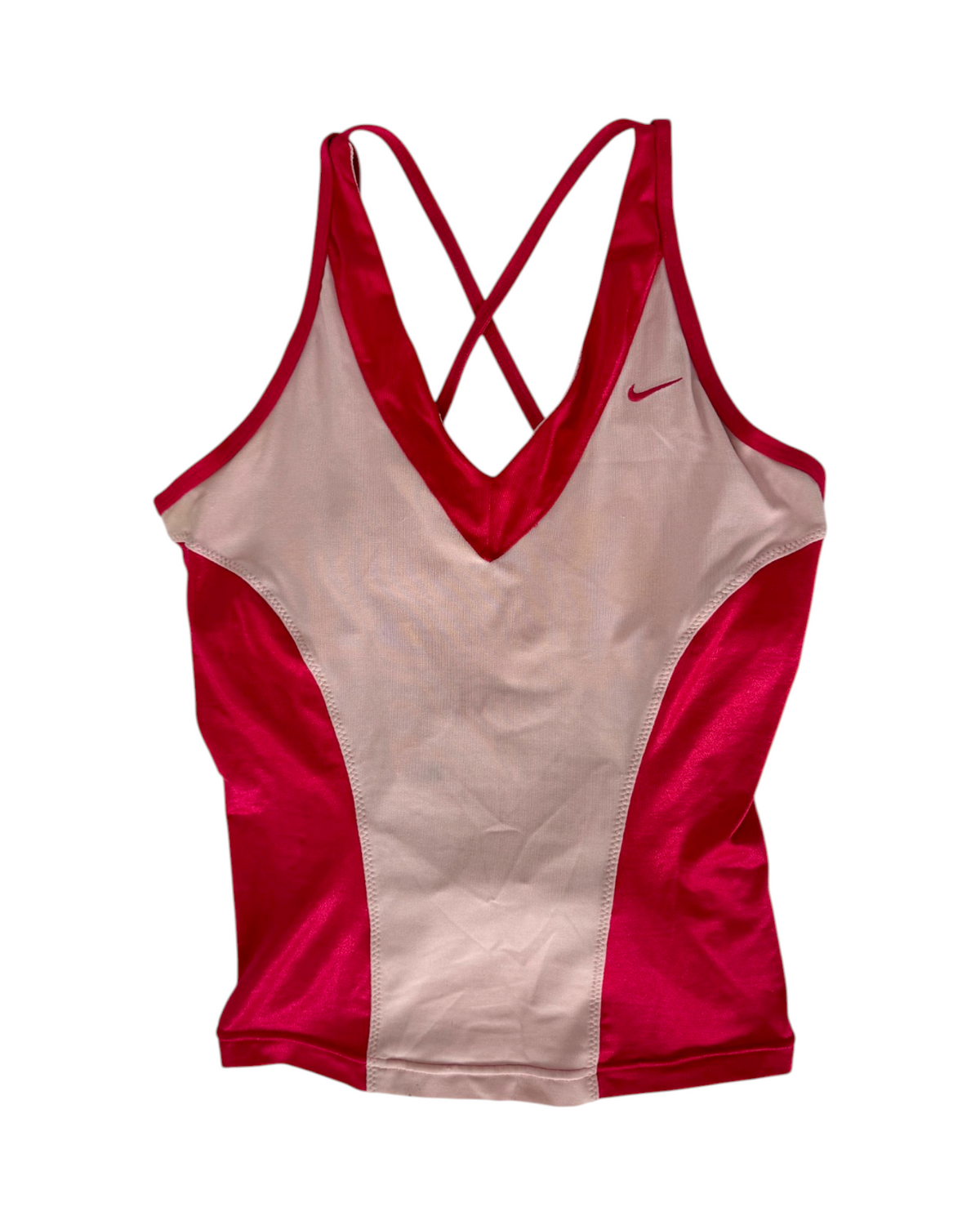 Nike Japan Pink Satin Look Top