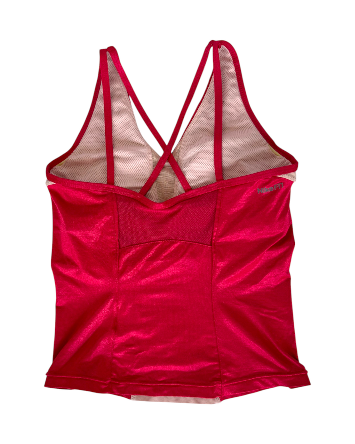 Nike Japan Pink Satin Look Top