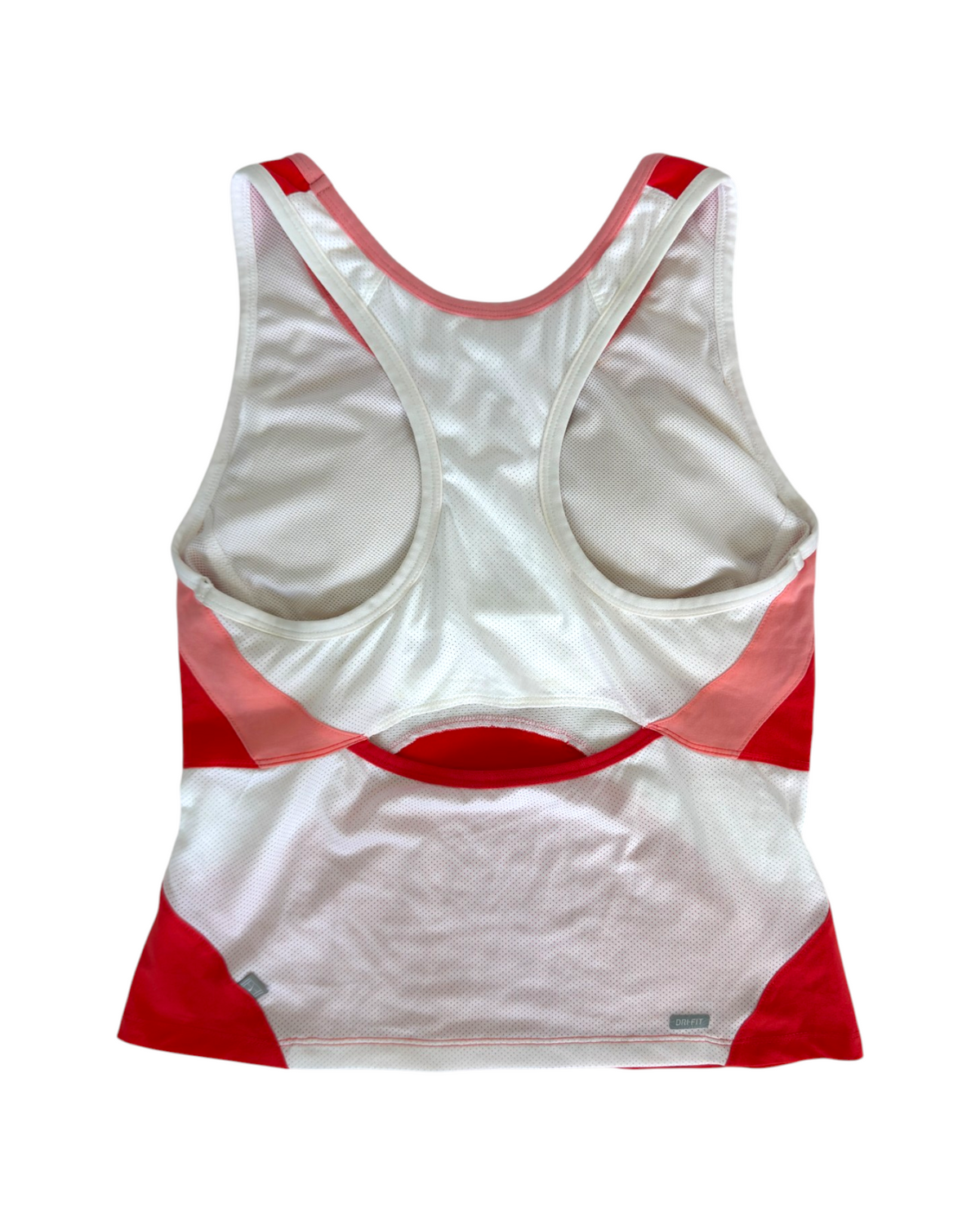 Nike Flared Coral & White Top