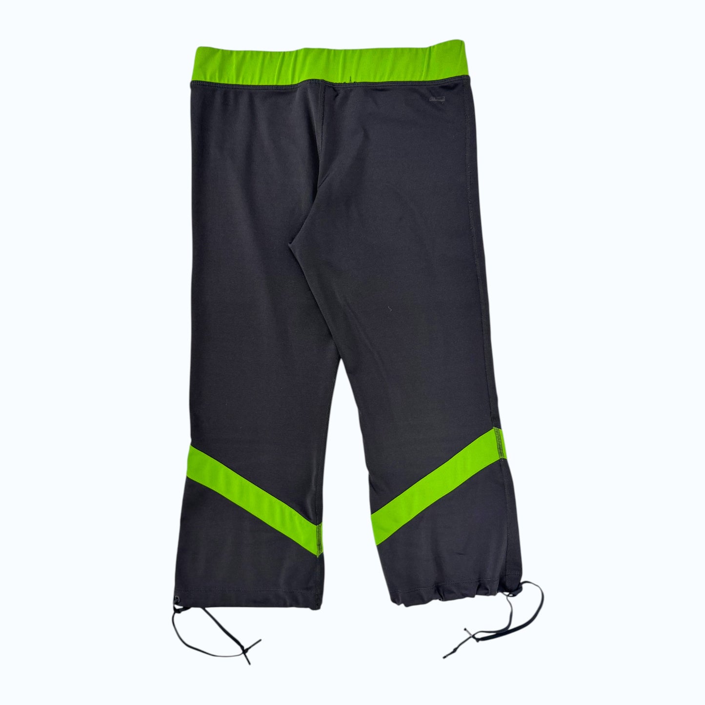 Adidas Green Stripe Flare Capri
