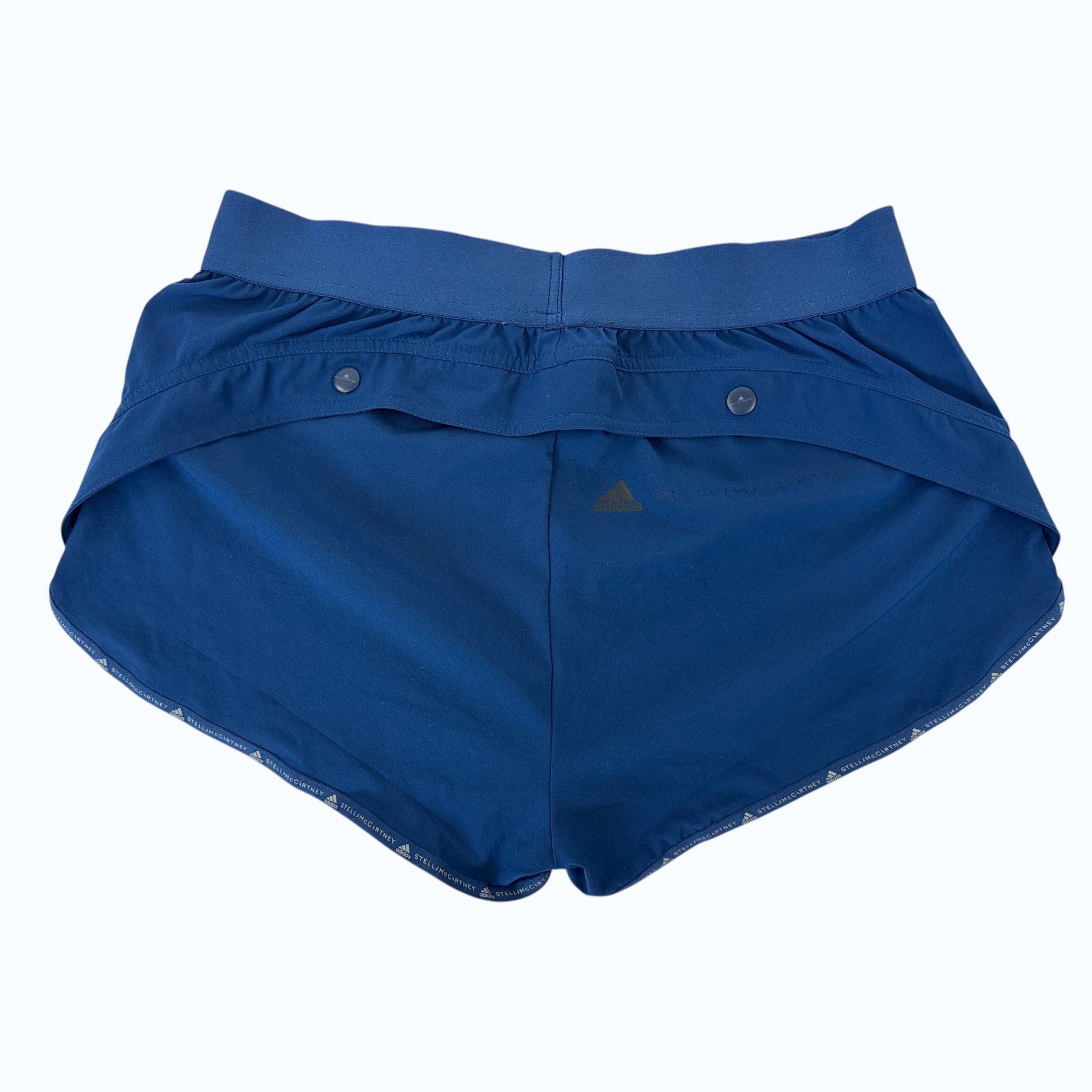 adidas stella mccartney button shorts flat back