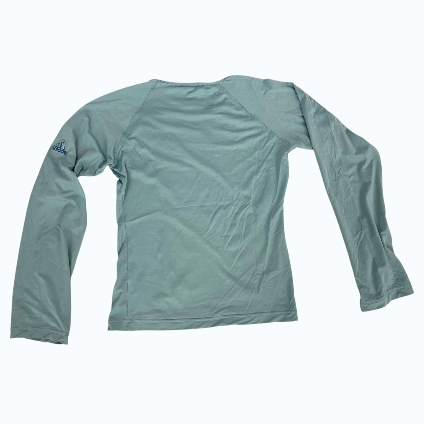 adidas turqoise longsleeve flat back