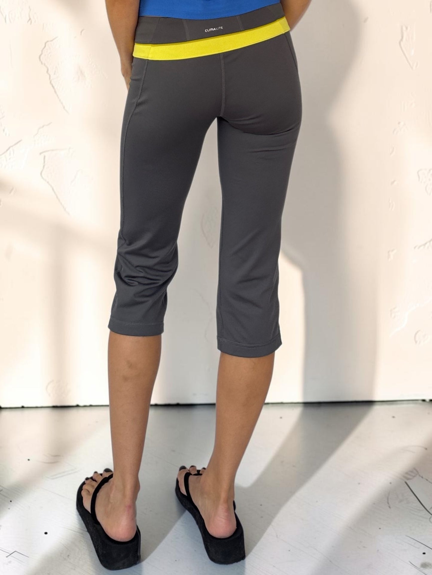 Adidas Yellow Stripe Capri