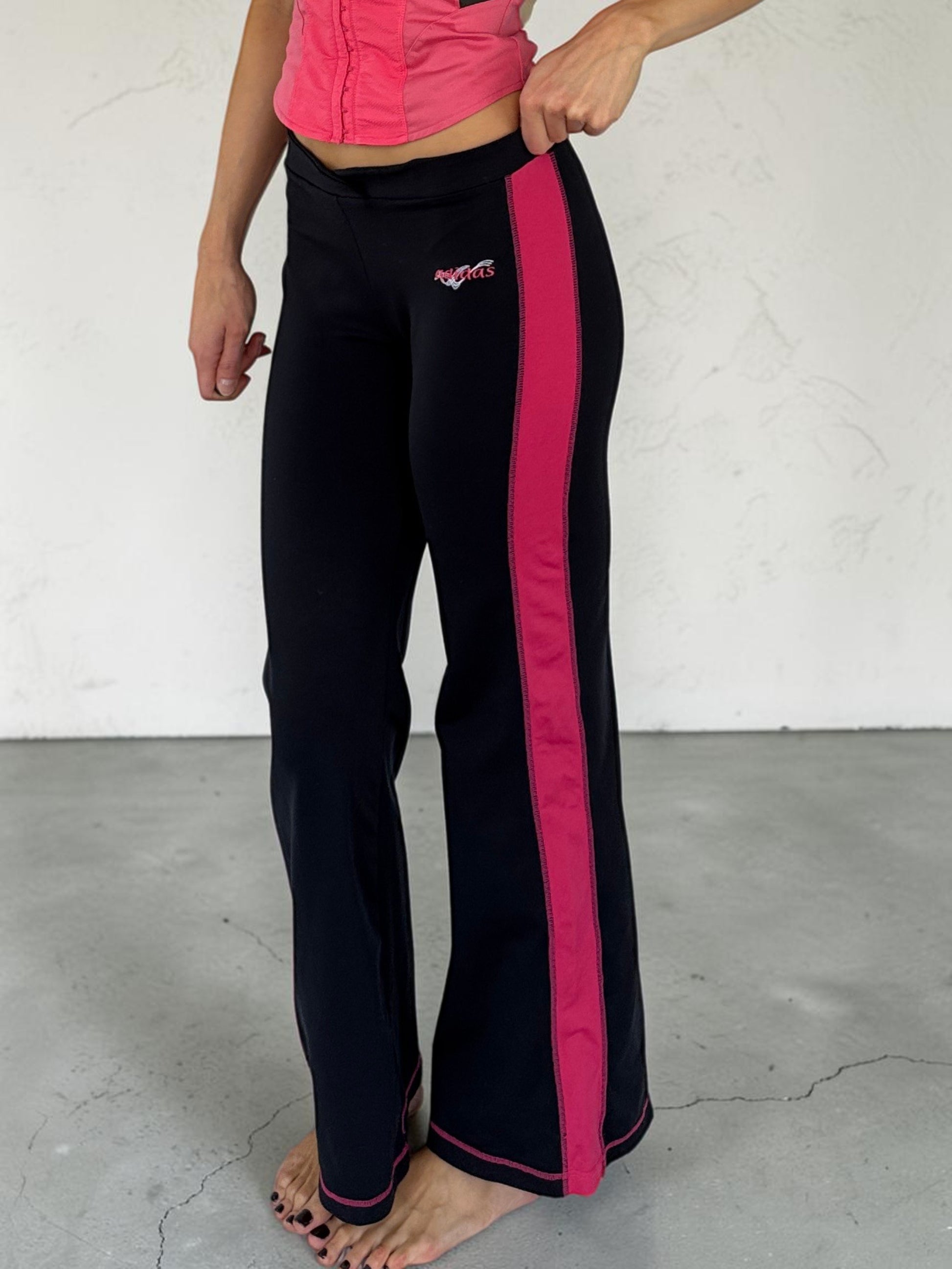adidasbigpinkstripeleggingsside