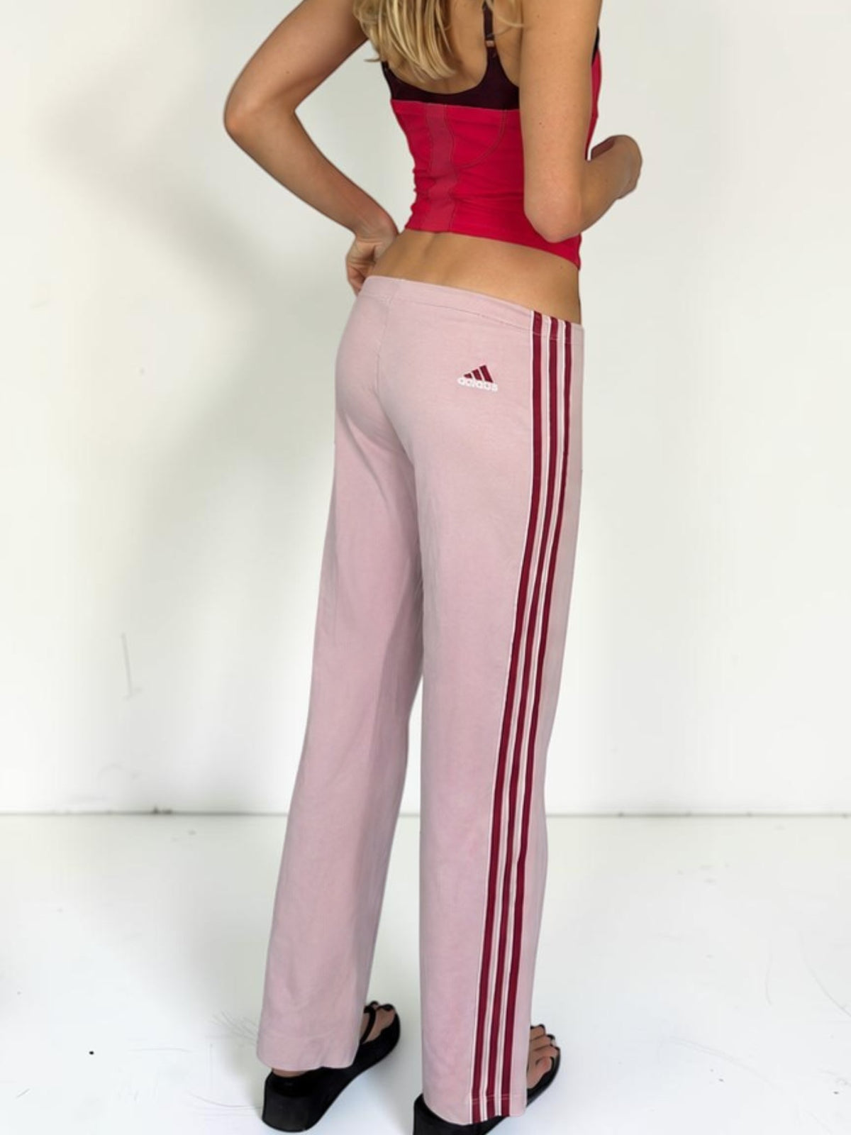 Adidas Pink Cotton Yoga Pants