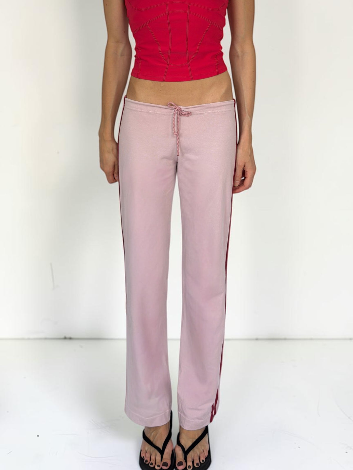Adidas Pink Cotton Yoga Pants