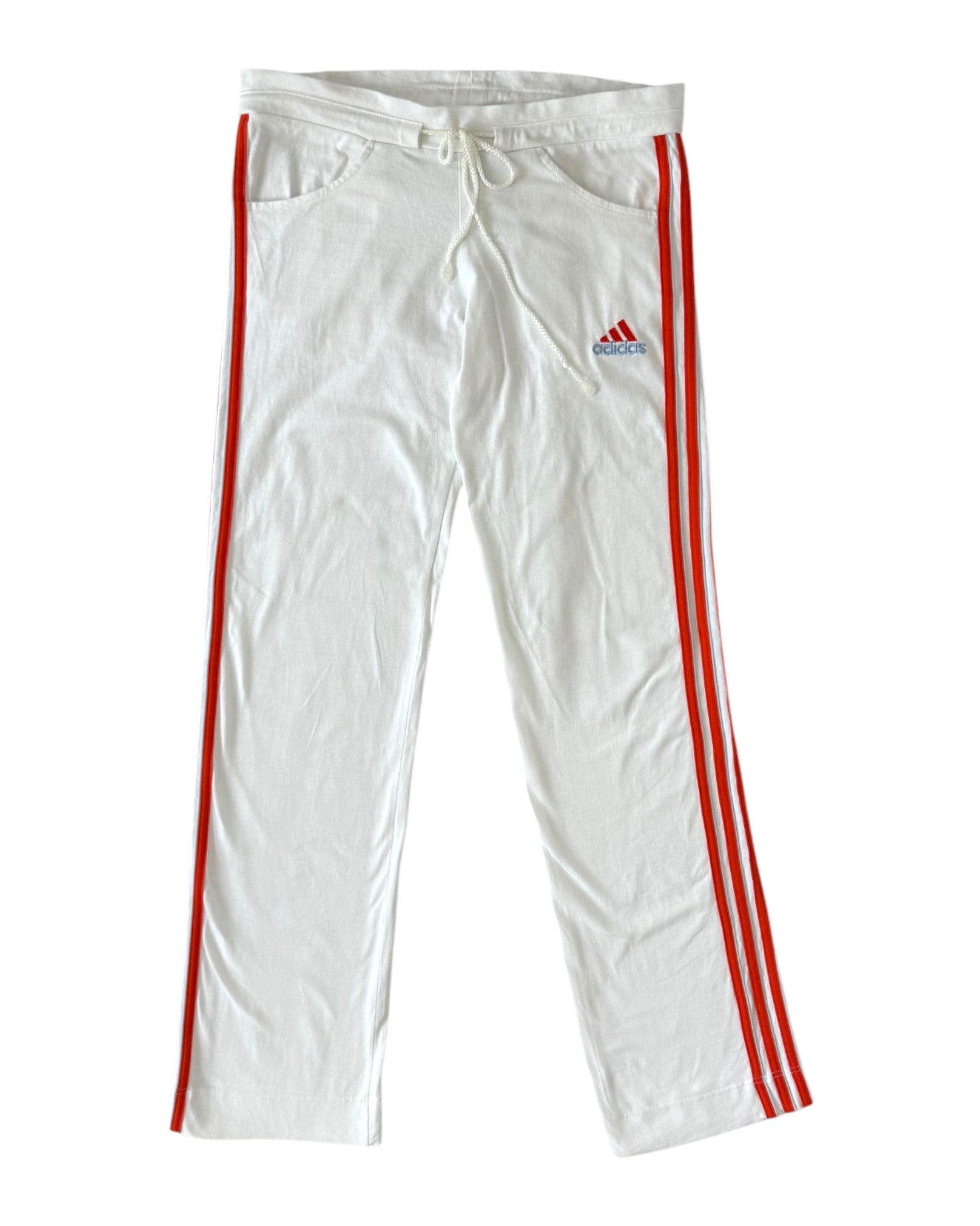 adidascottonwhiteorangeflatfront