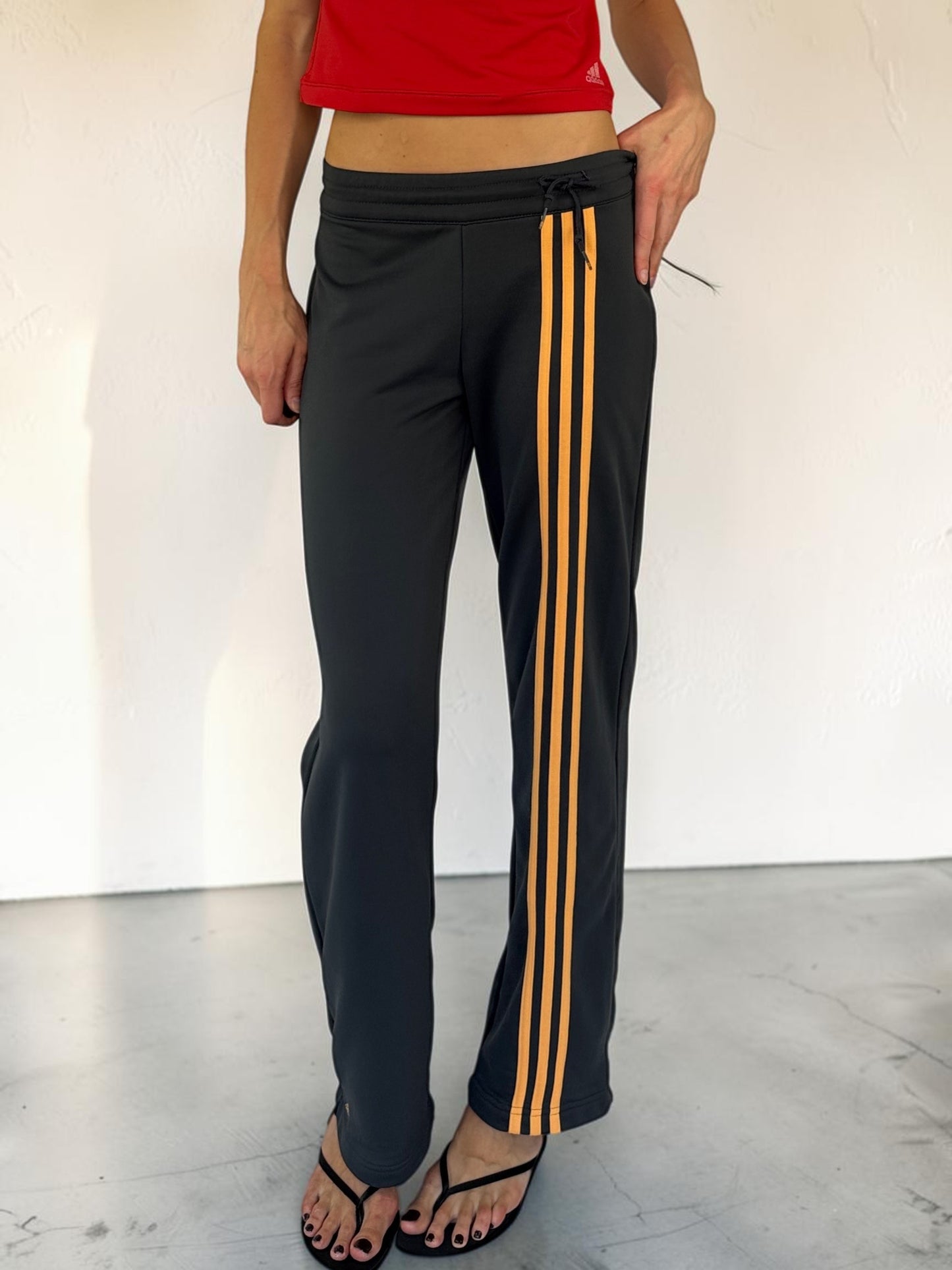Adidas Orange Stripe Trackies