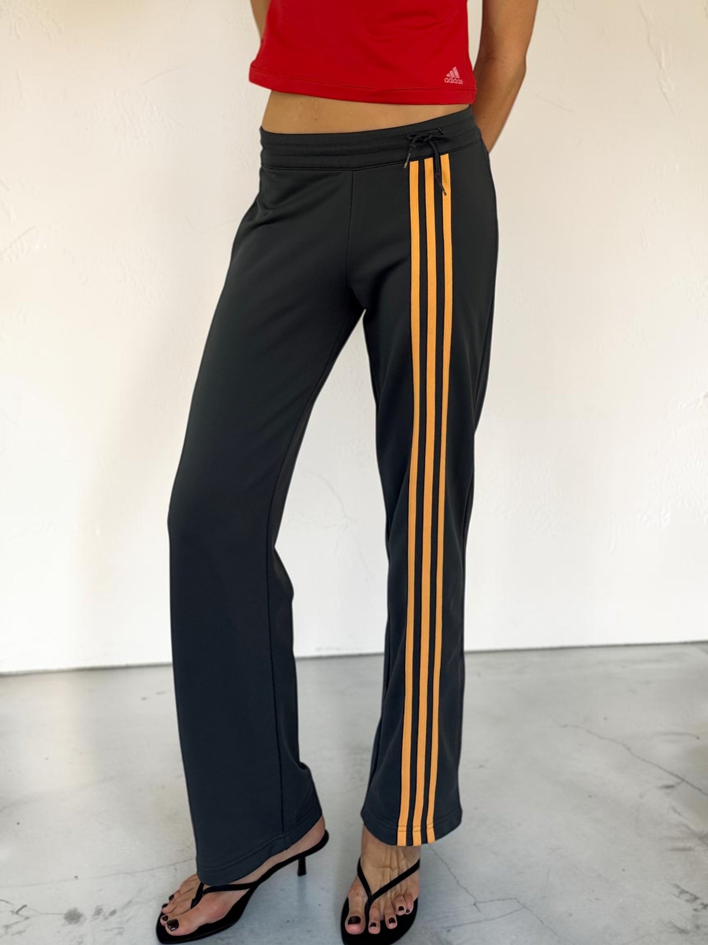 Adidas Orange Stripe Trackies