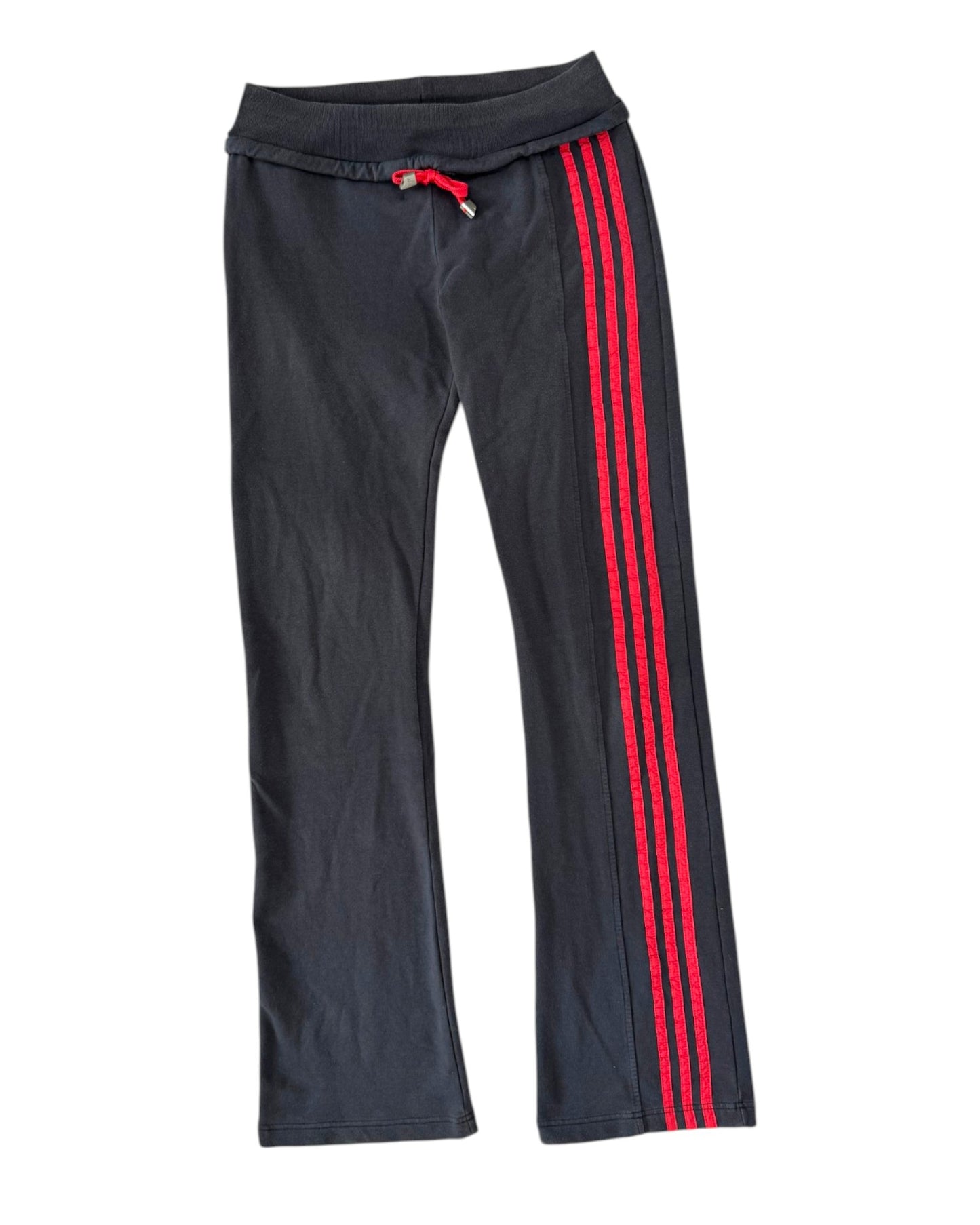 adidasgreypinkstripesweatpantsflatfront