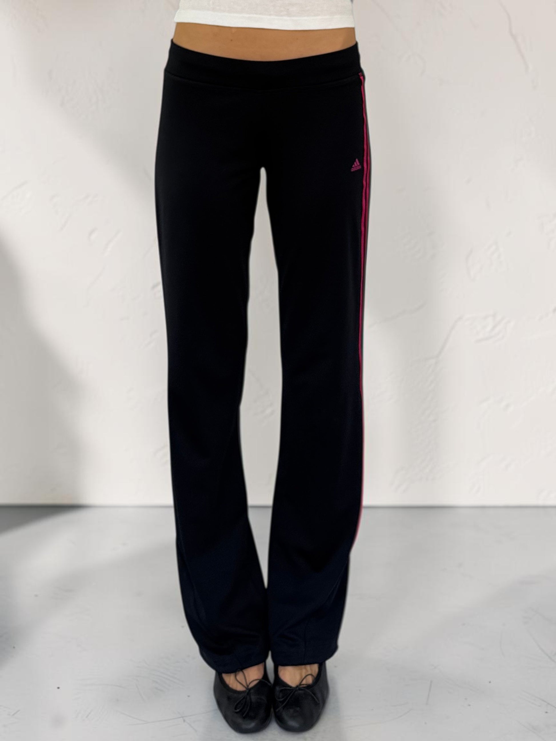 adidasneonpinkonesidestripeleggingsfront