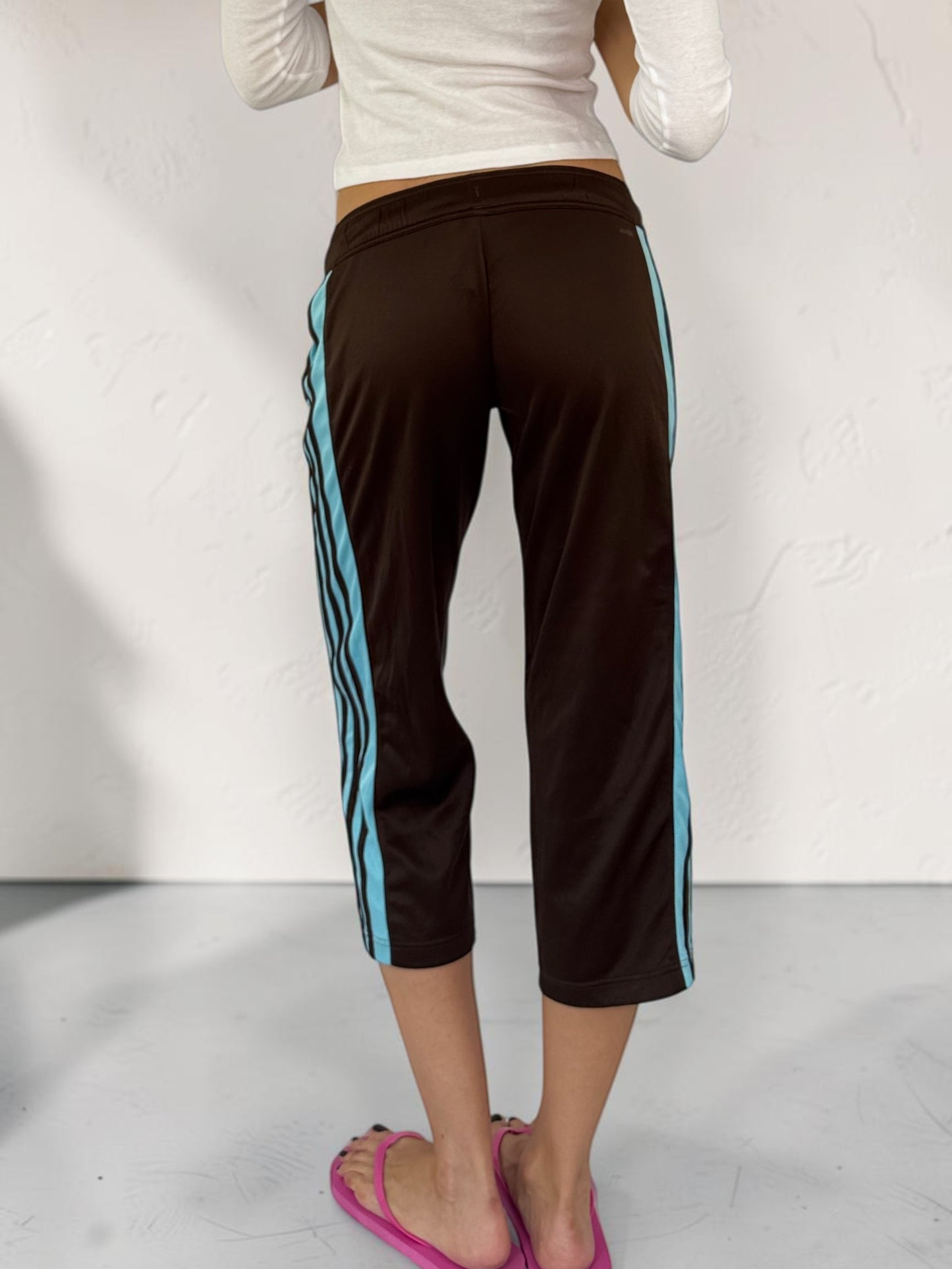 Adidas Turqoise & Brown Side Stripe Bermuda