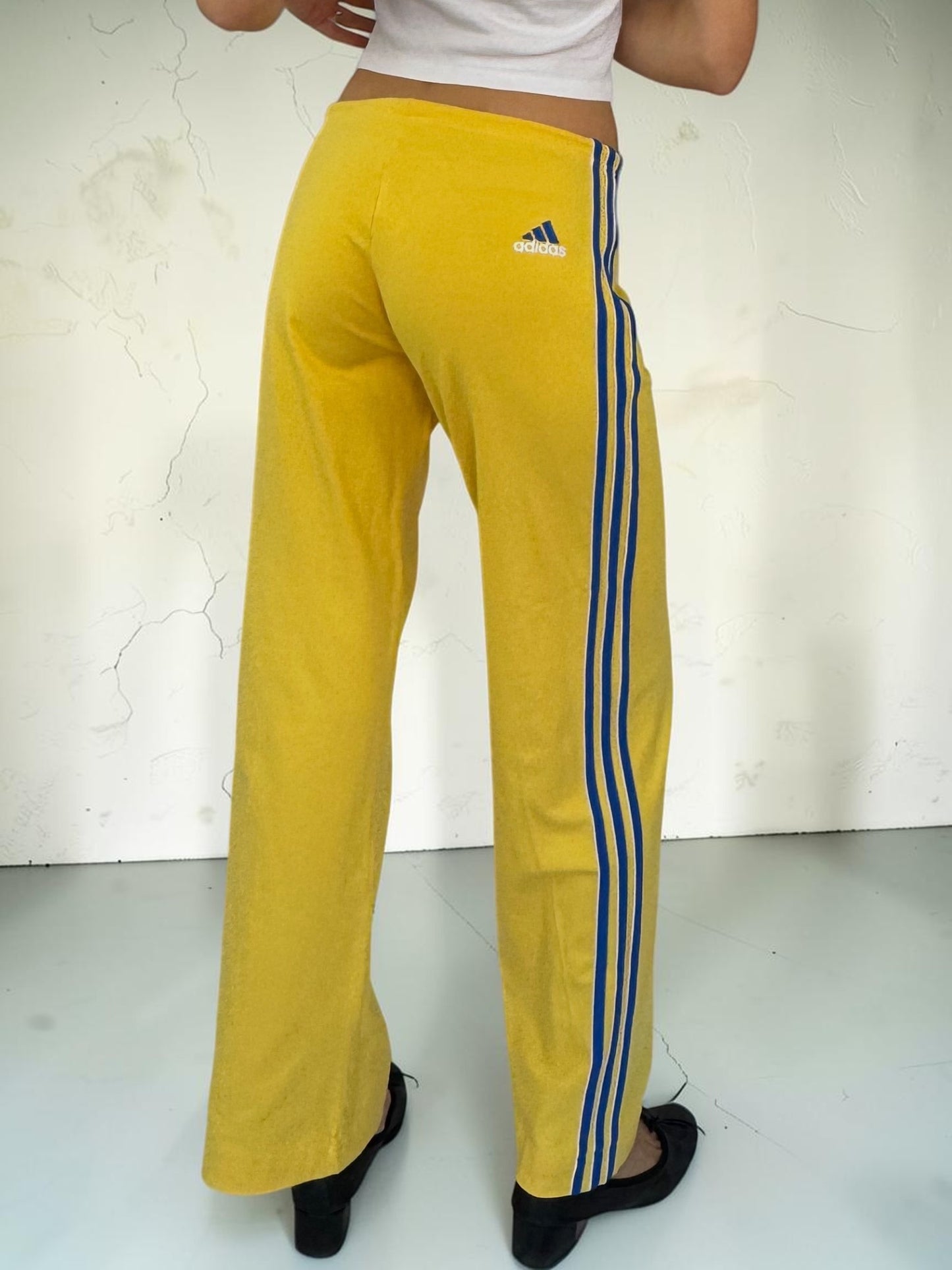 adidasyellowcottonpantsback