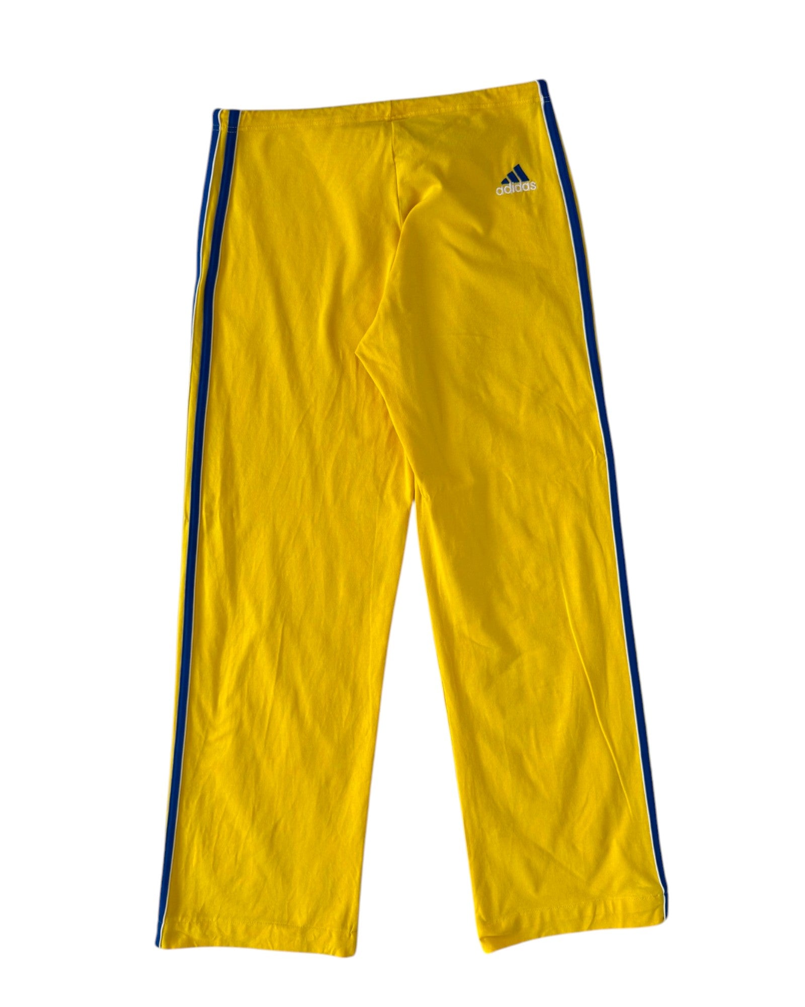 adidasyellowcottonpantsflatback