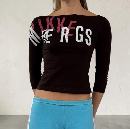 bikkembergs_3_4_sleeve_brown_top front2