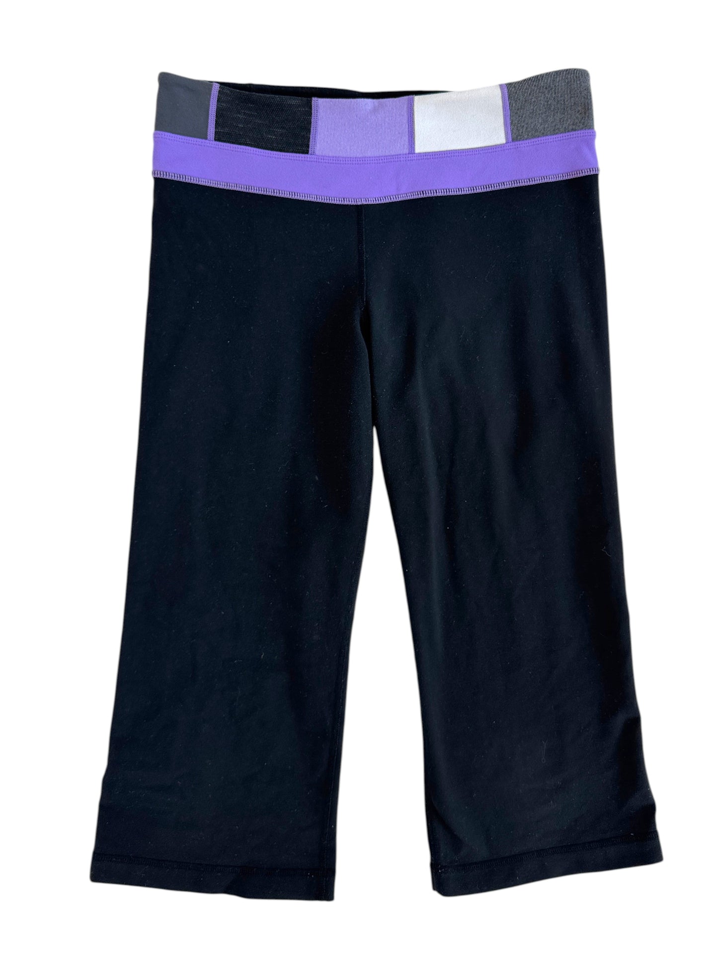 Lululemon Lilac Waistband Reversible Capri