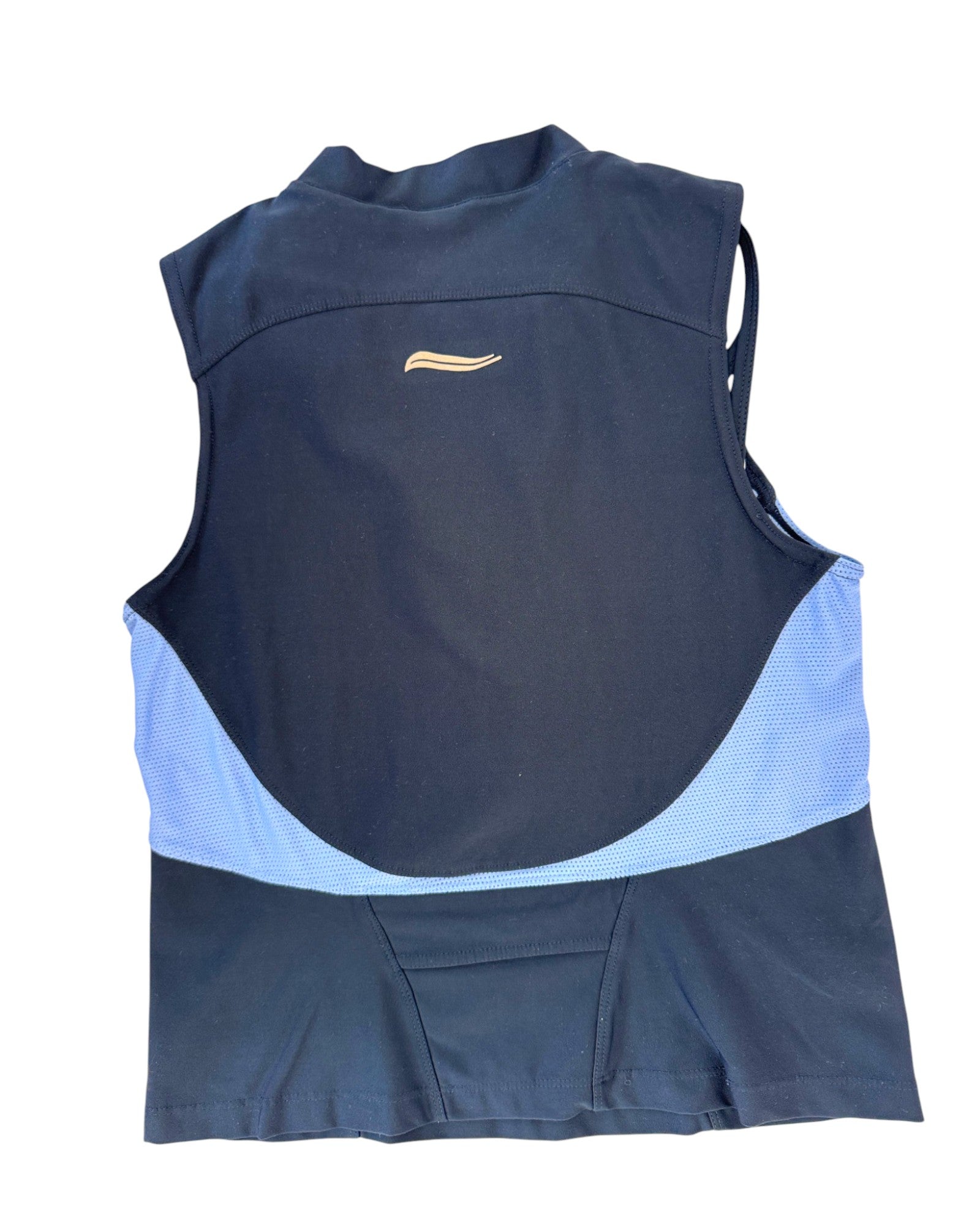 nike blue biker top flat back