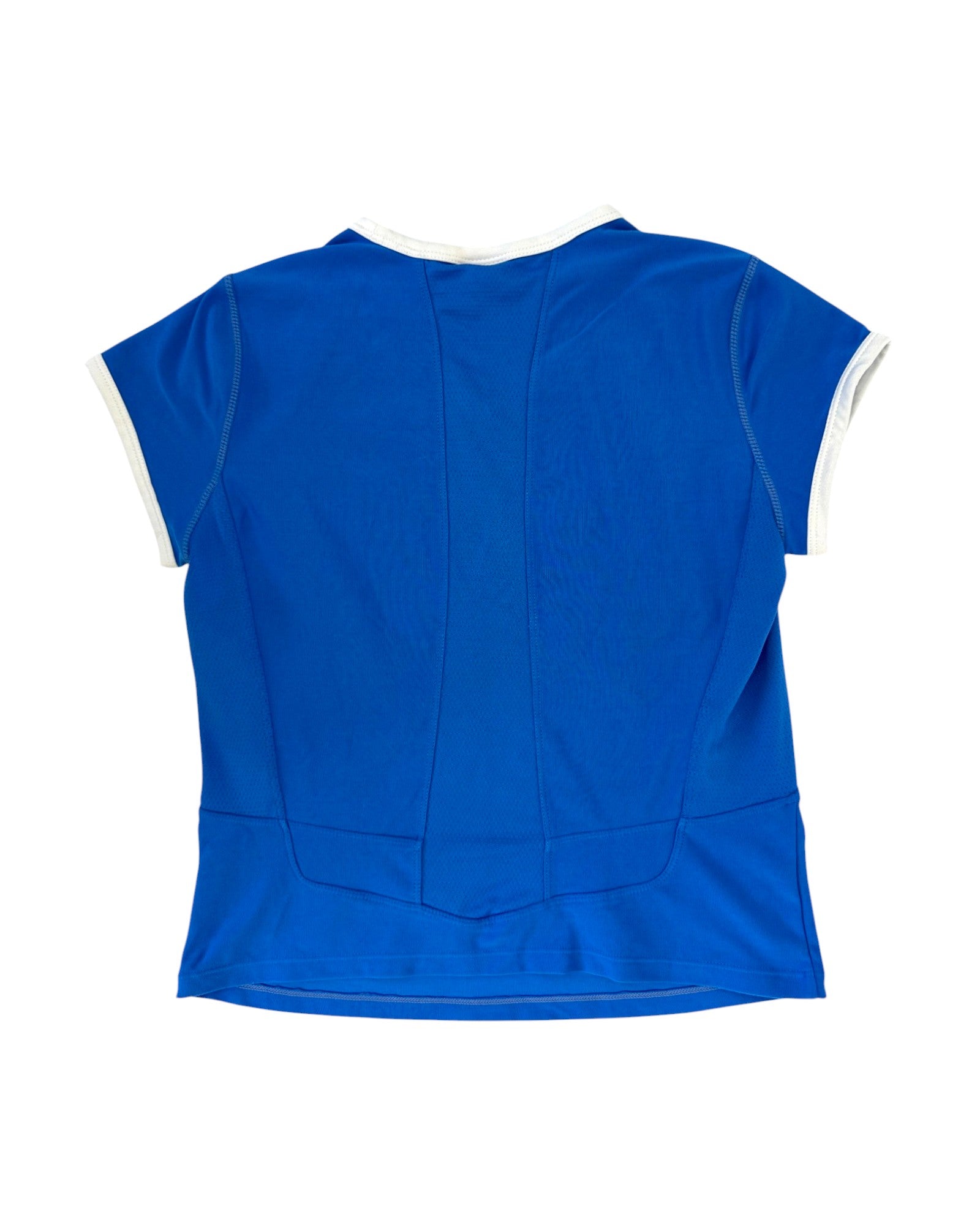 nike blue tshirt flat back
