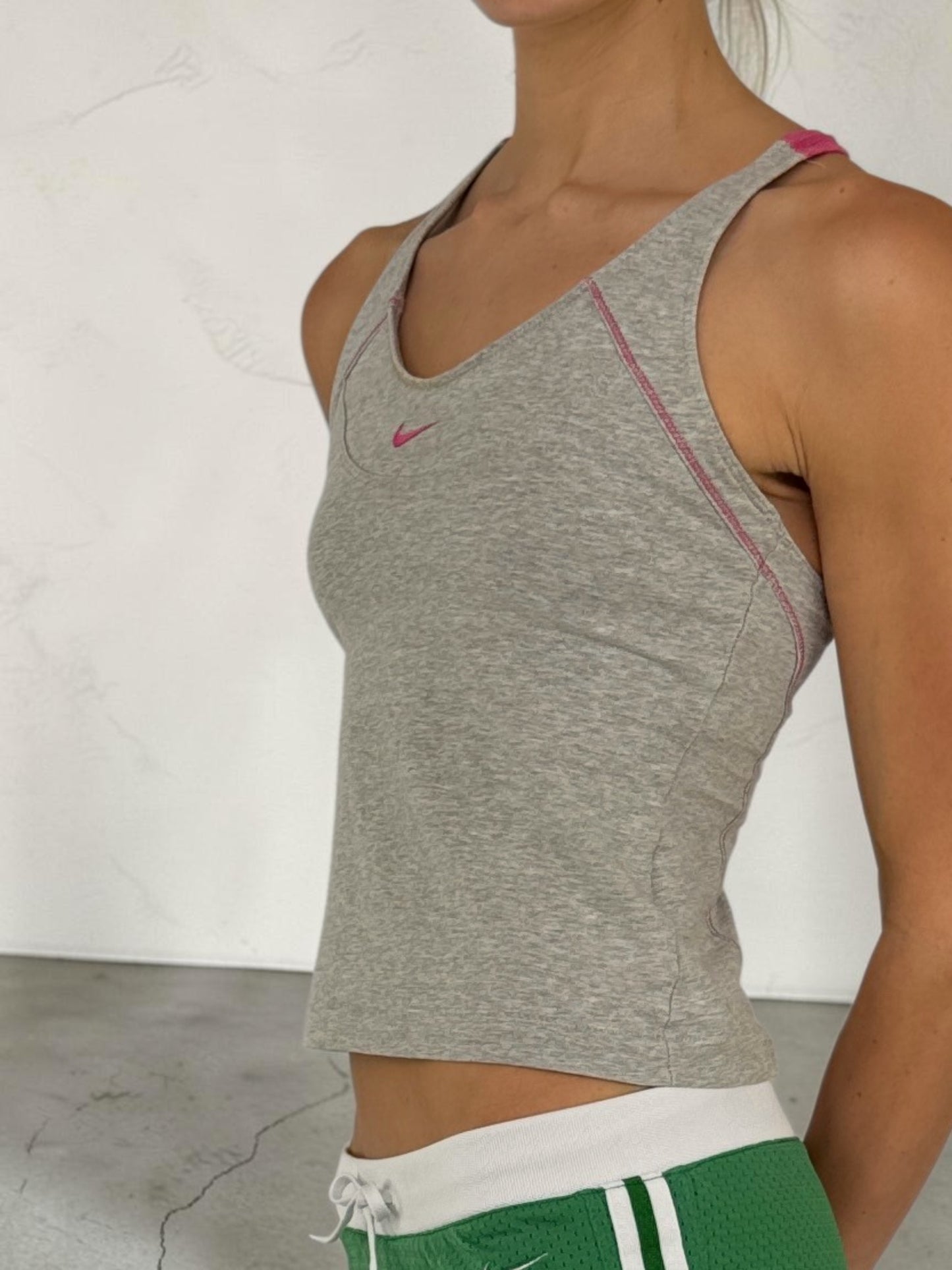 Nike Grey & Pink Top