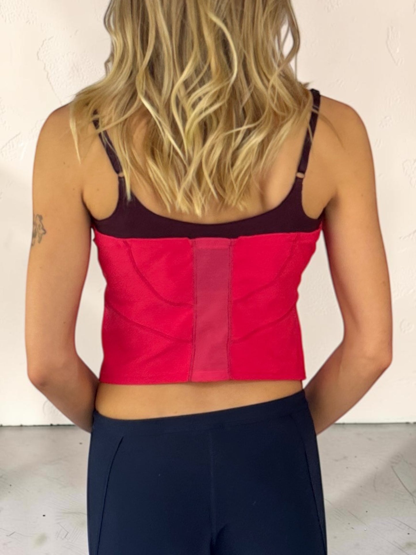 Nike Pink & Bordeaux Top
