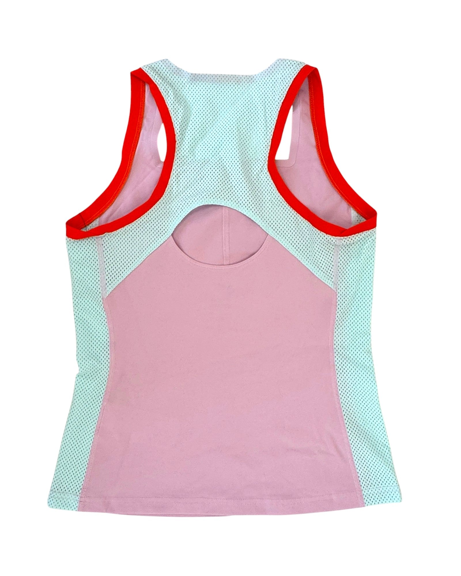 nike pink tennis top flat back