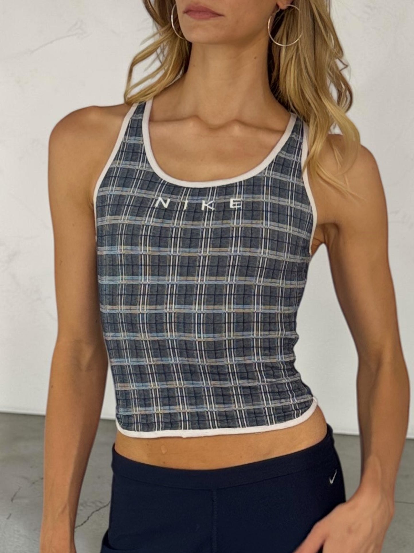 Nike Plaid Crop Top