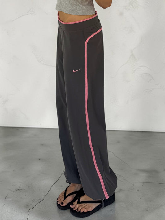 Nike Pink Pointelle Adjustable Yoga Pants