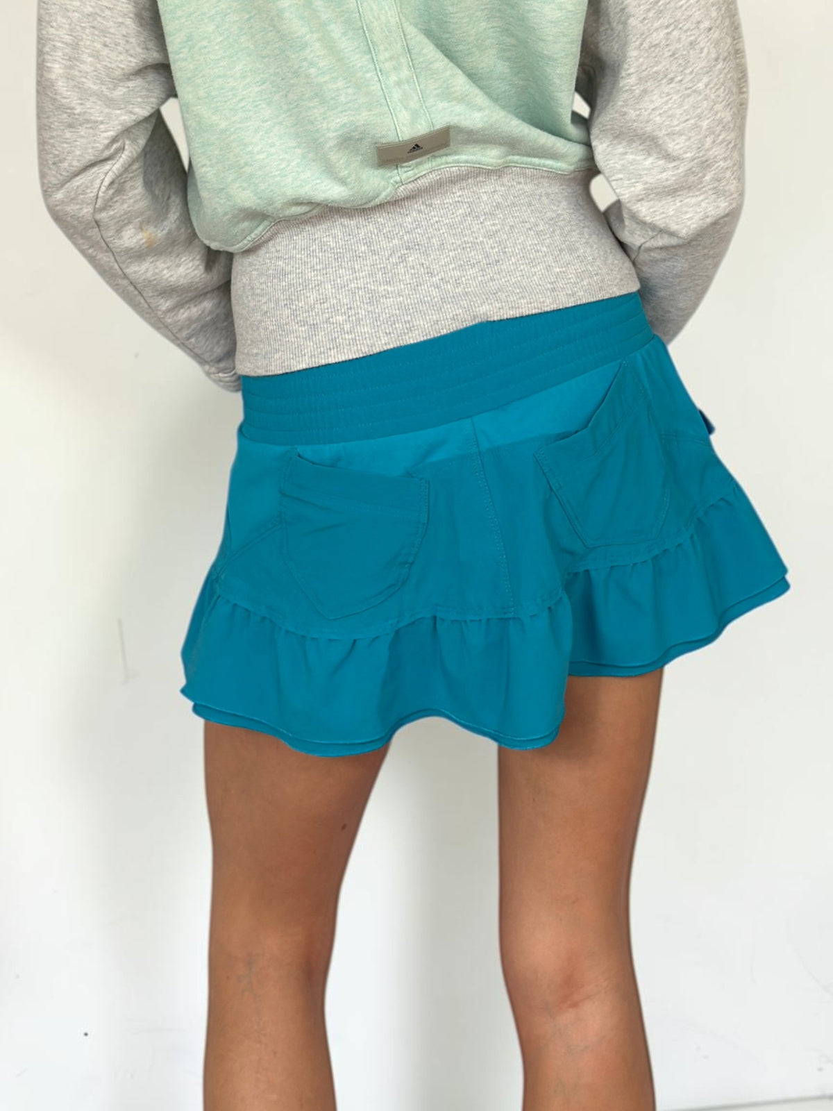 Nike Turquoise Ruffle Skort