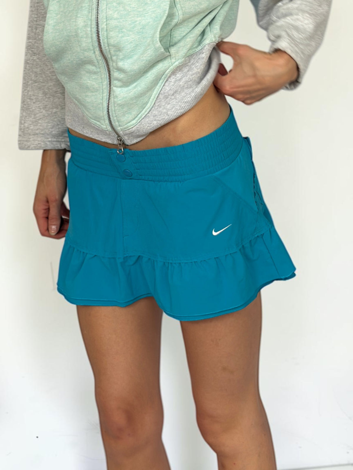 Nike Turquoise Ruffle Skort