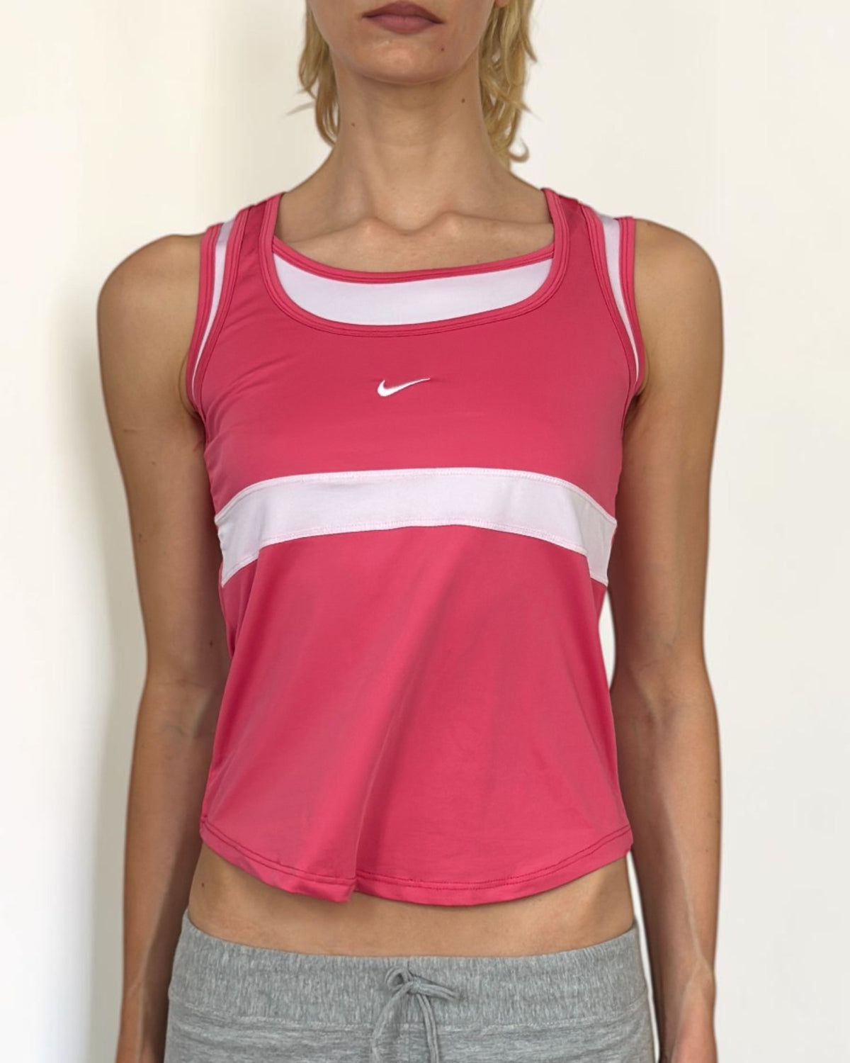 Pink Double Layer Nike Top