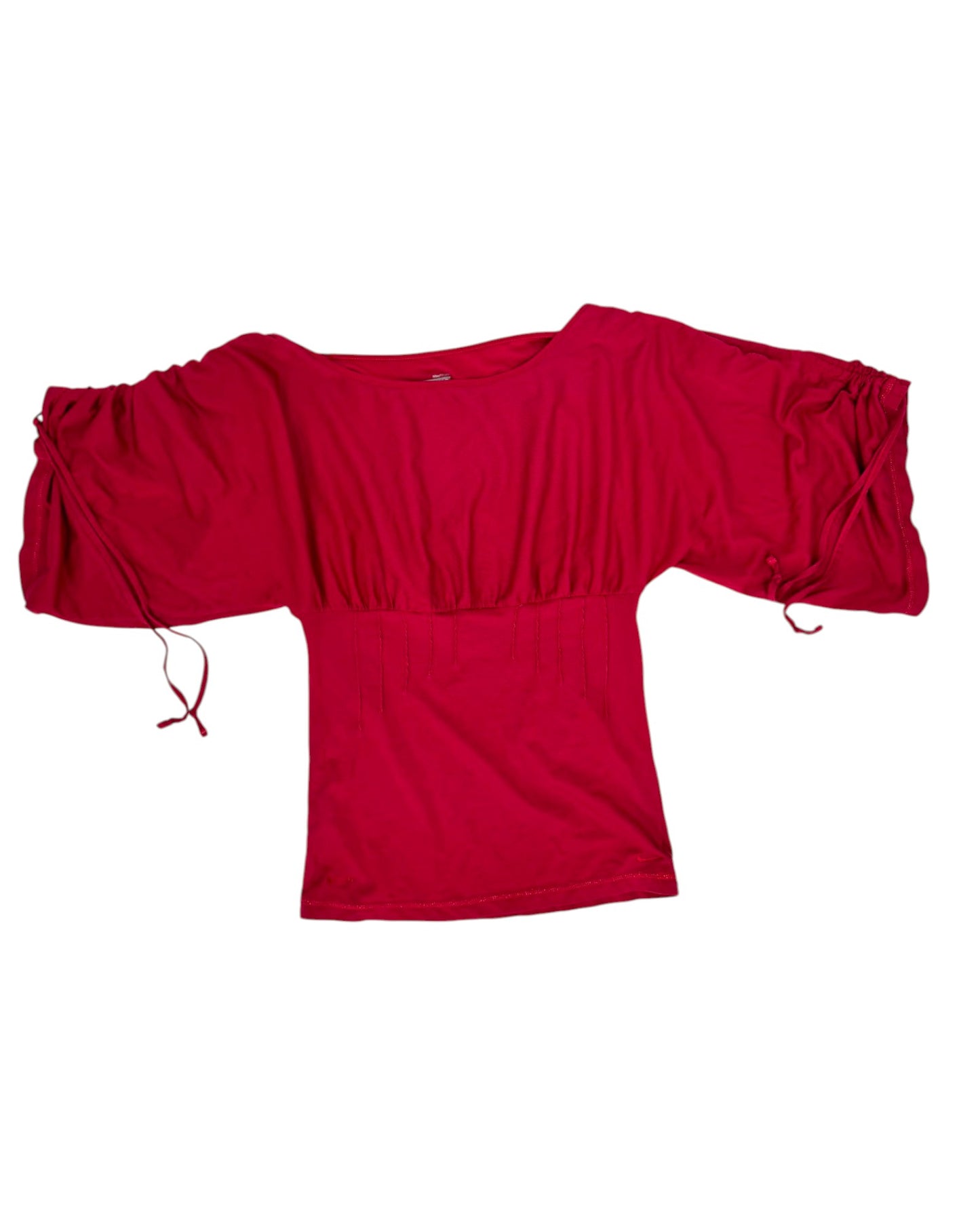 nikeraspberryscrunchsleevetopflatfront