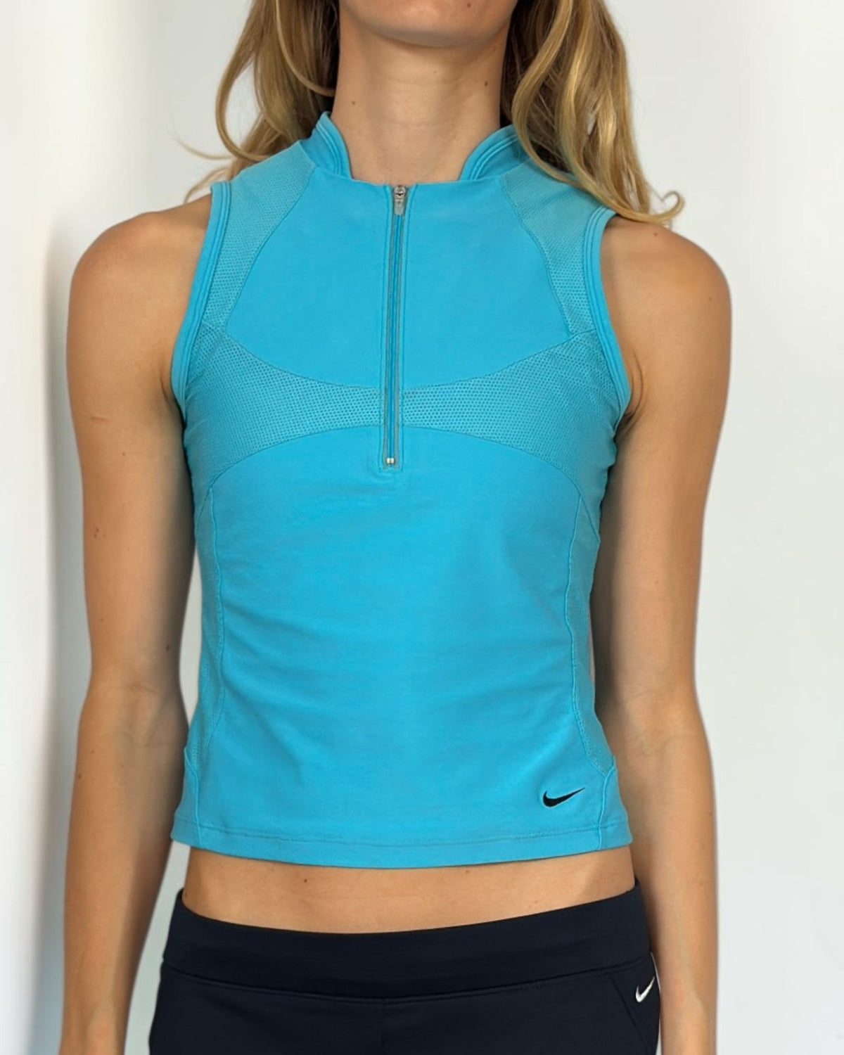 Nike Turquoise Biker Tank Top