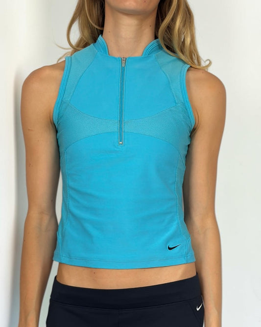 Nike Turquoise Biker Tank Top